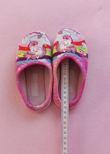 Kız Çocuk Unicorn Desenli Sıcak Terlik - Görsel 5