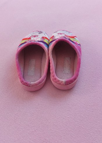 Kız Çocuk Unicorn Desenli Sıcak Terlik - Görsel 6