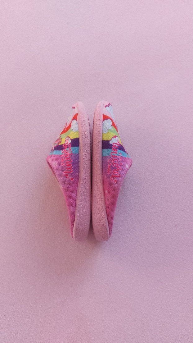 Kız Çocuk Unicorn Desenli Sıcak Terlik - Görsel 4