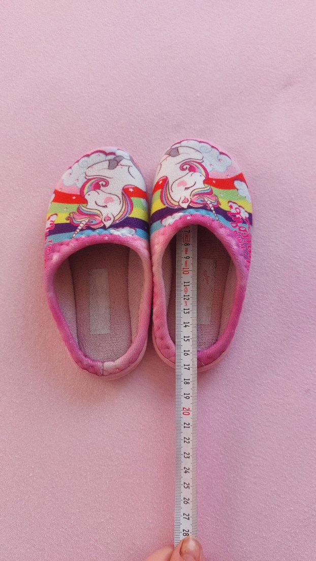 Kız Çocuk Unicorn Desenli Sıcak Terlik - Görsel 5