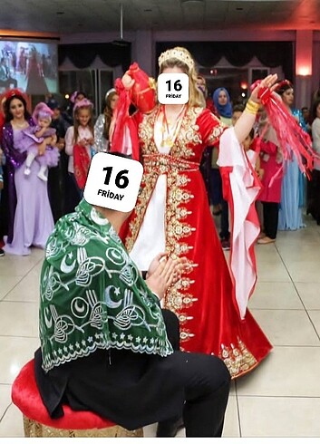 universal Beden çeşitli Renk Bindallı özel işlemelı kına elbisesi