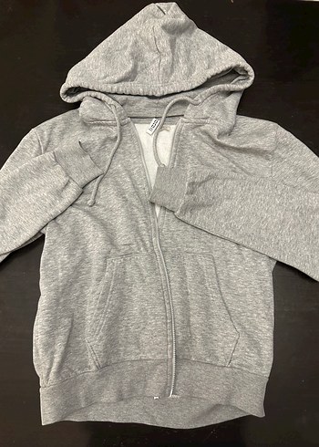 H&M Kapüşonlu Gri Ceket