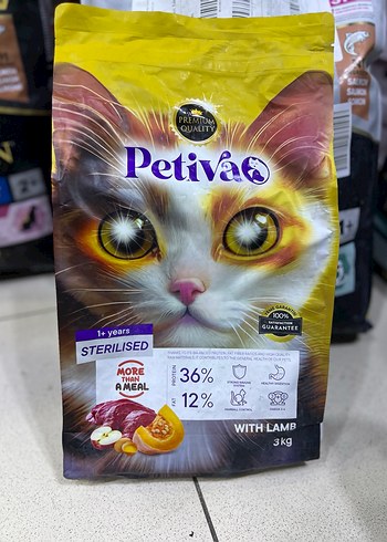Petiva Kuzu Etli Kısırlaştırılmış Kedi Maması 3kg