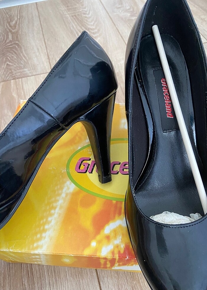 Siyah rugan ayakkabı - Görsel 4