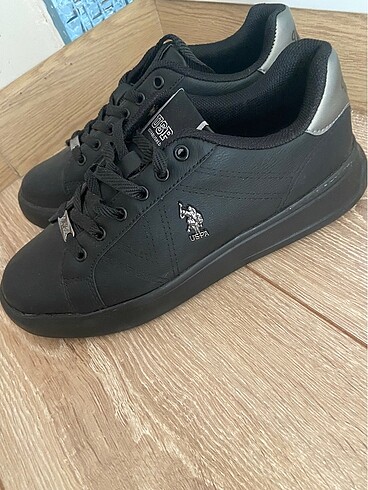 Polo siyah spor ayakkabı