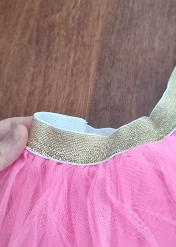 6-9 Ay Beden Kız Çocuk Pembe Fırfırlı Etek