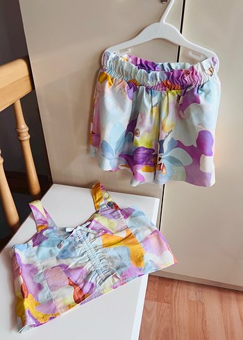 Defacto 9-10 yaş renkli şort takım - Görsel 9