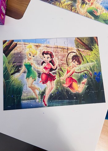 Disney Periler 2'si 1 Arada Renkli Çocuk Puzzle - Görsel 3