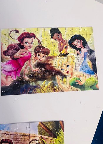 Disney Periler 2'si 1 Arada Renkli Çocuk Puzzle - Görsel 4