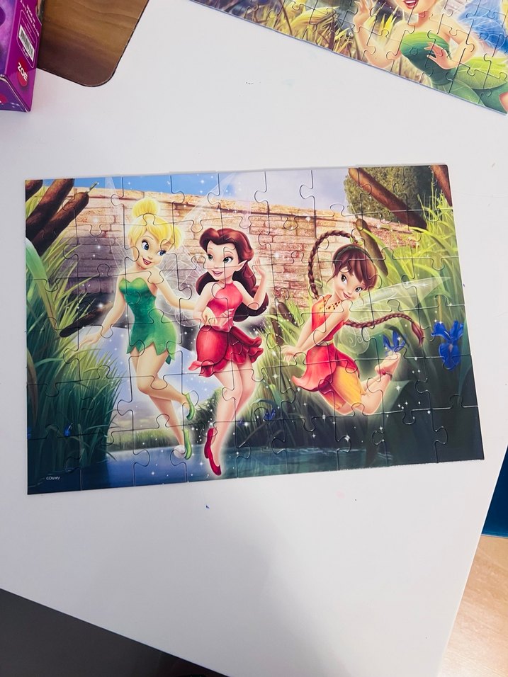 Disney Periler 2'si 1 Arada Renkli Çocuk Puzzle - Görsel 3