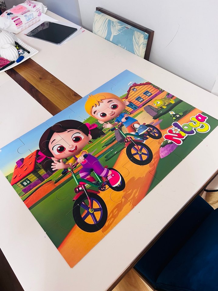 Niloya Renkli dev boy Çocuk Puzzle - Görsel 3
