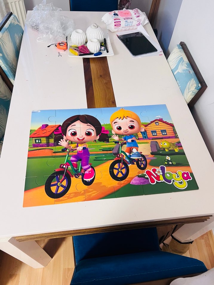 Niloya Renkli dev boy Çocuk Puzzle - Görsel 2