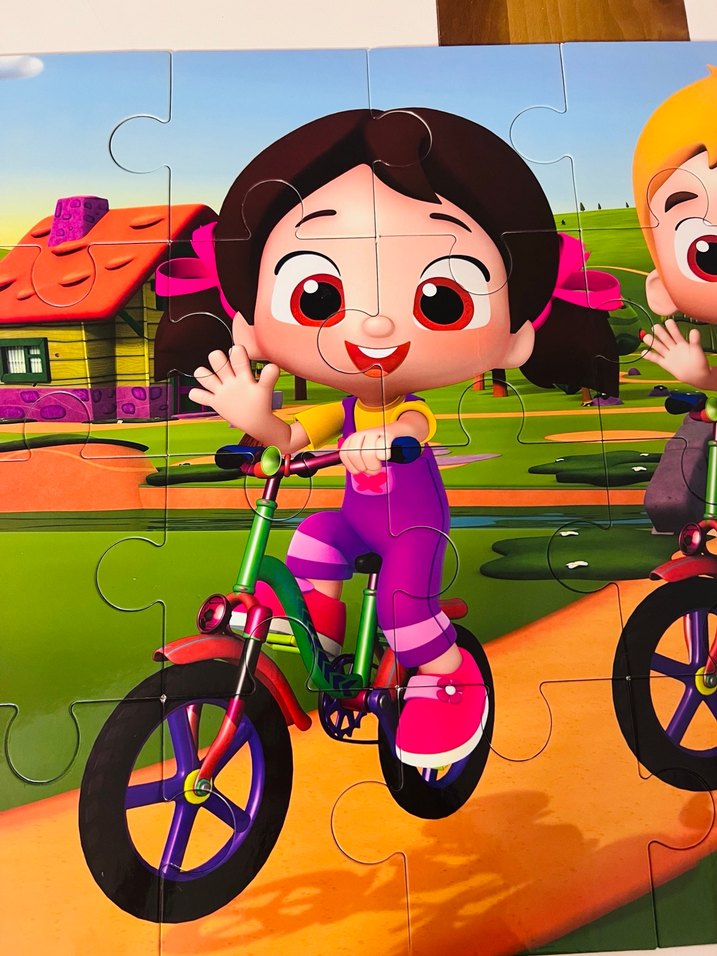 Niloya Renkli dev boy Çocuk Puzzle - Görsel 4