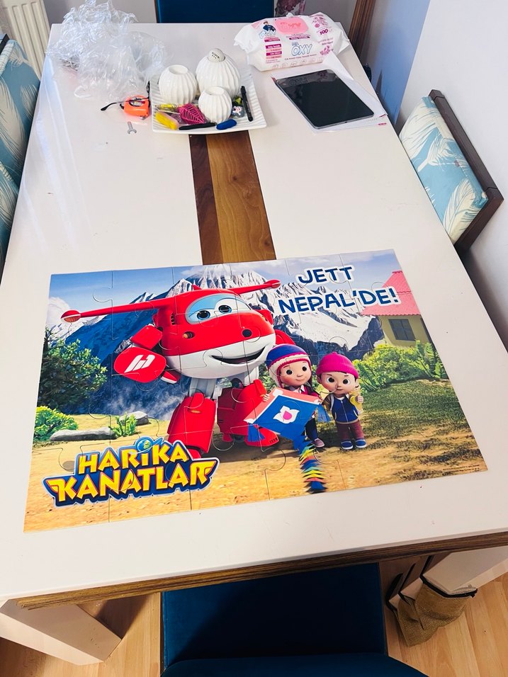 Renkli Harika Kanatlar Çocuk Puzzle - Görsel 2