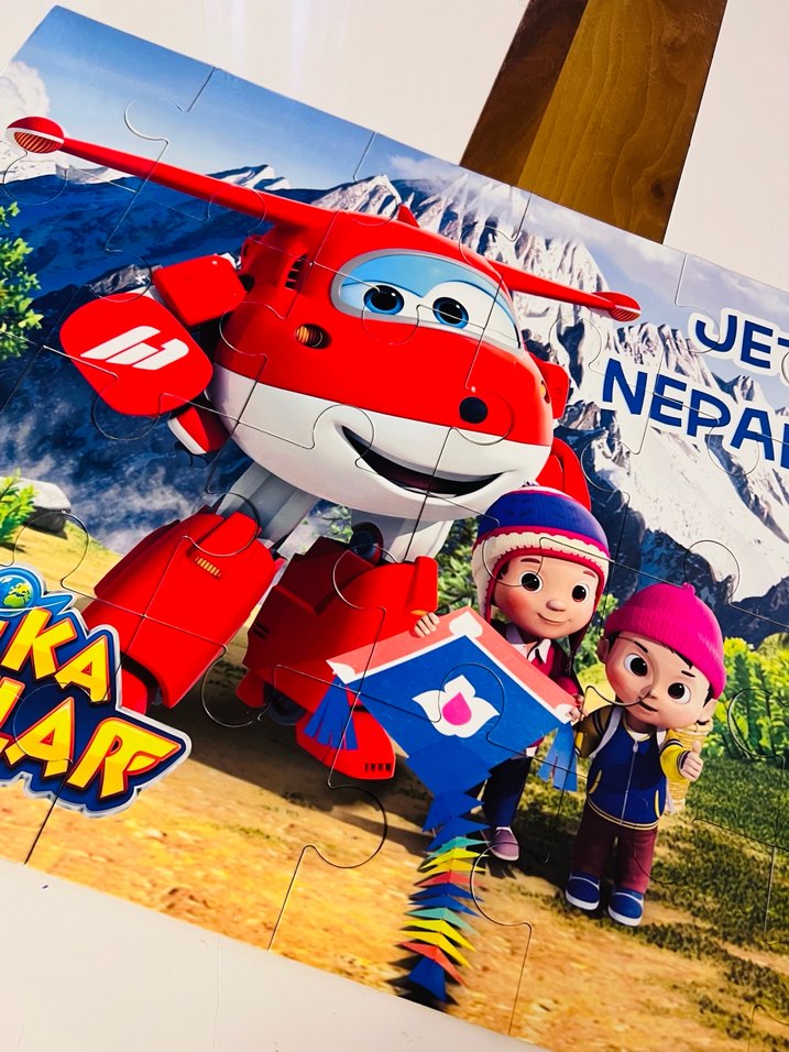 Renkli Harika Kanatlar Çocuk Puzzle - Görsel 4