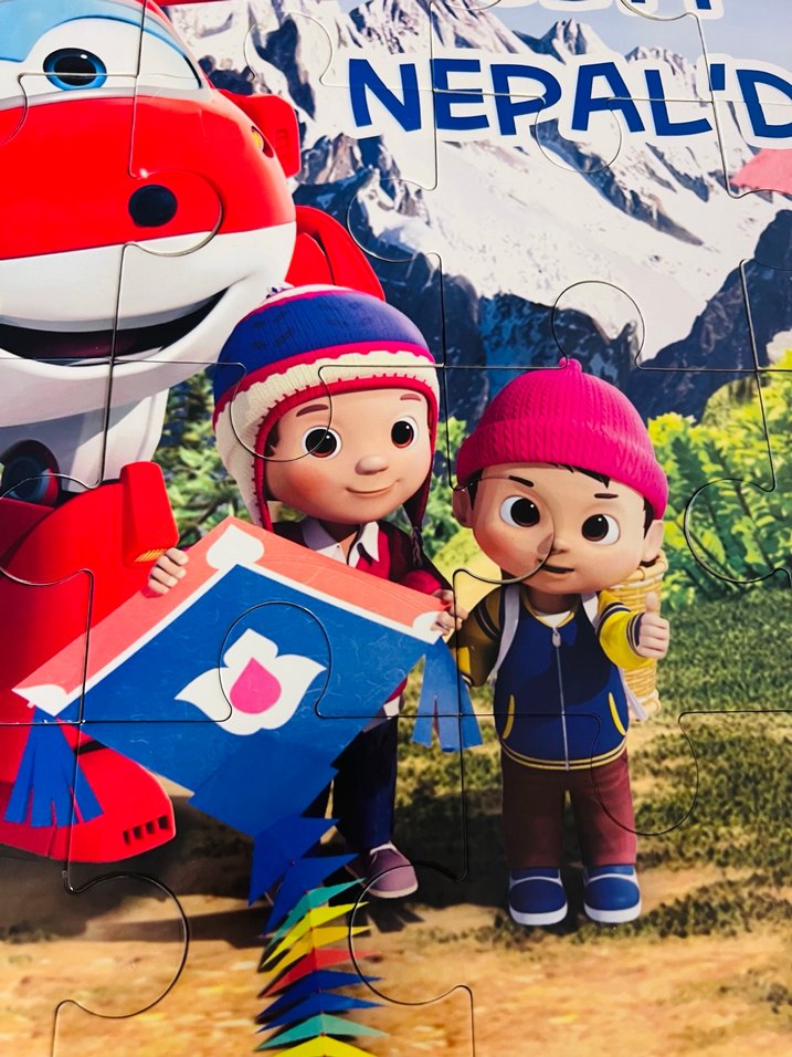 Renkli Harika Kanatlar Çocuk Puzzle - Görsel 3