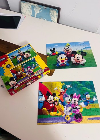 Disney Mickey Mouse Renkli 2'si 1 Arada Puzzle - Görsel 5
