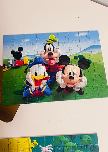 Disney Mickey Mouse Renkli 2'si 1 Arada Puzzle - Görsel 3