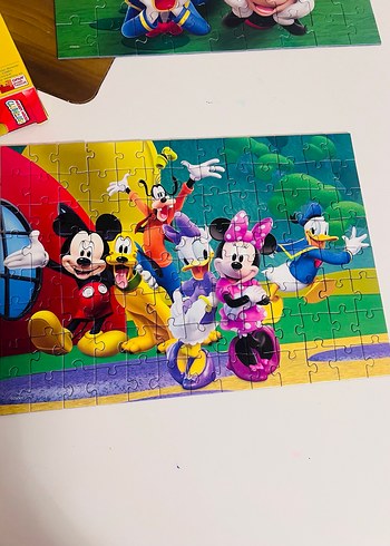 Disney Mickey Mouse Renkli 2'si 1 Arada Puzzle - Görsel 4
