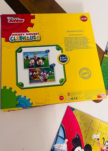 Disney Mickey Mouse Renkli 2'si 1 Arada Puzzle - Görsel 2