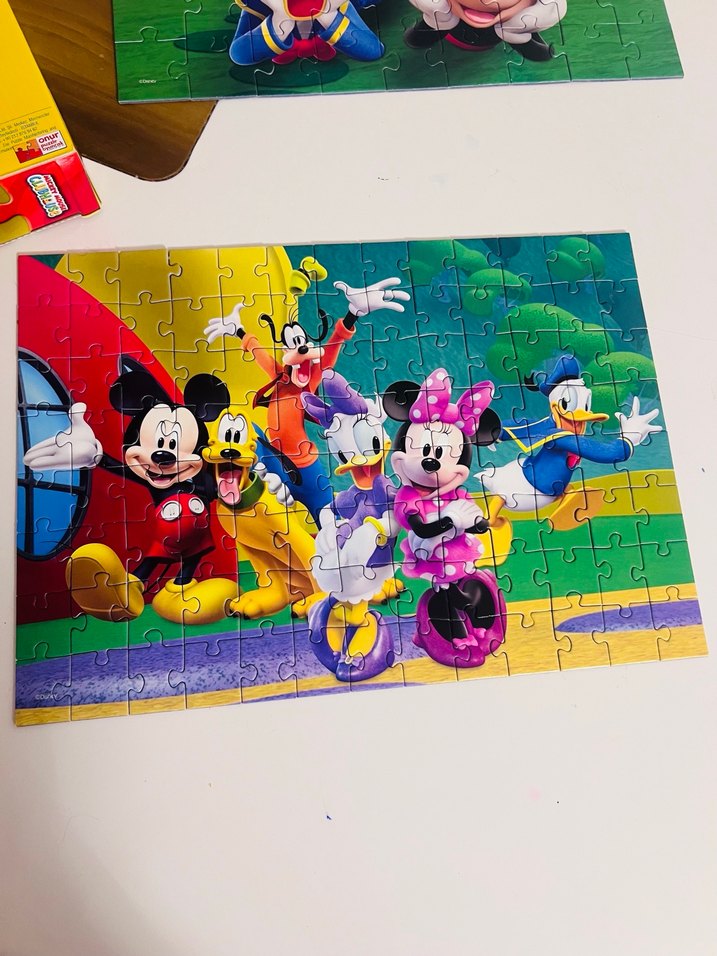 Disney Mickey Mouse Renkli 2'si 1 Arada Puzzle - Görsel 4