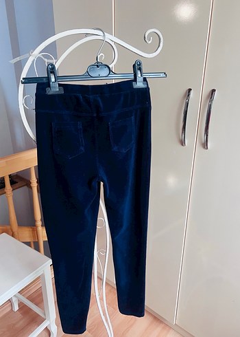 LCW Lacivert kadife tayt 11-12 yaş - Görsel 2