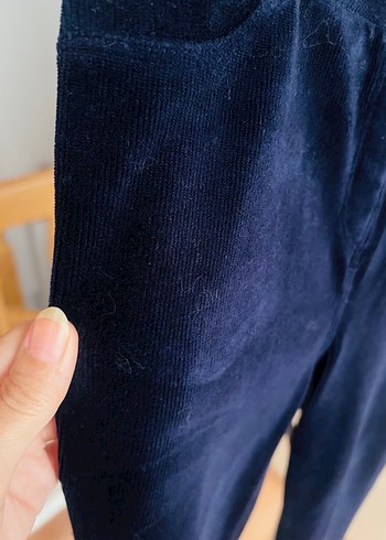 LCW Lacivert kadife tayt 11-12 yaş - Görsel 3