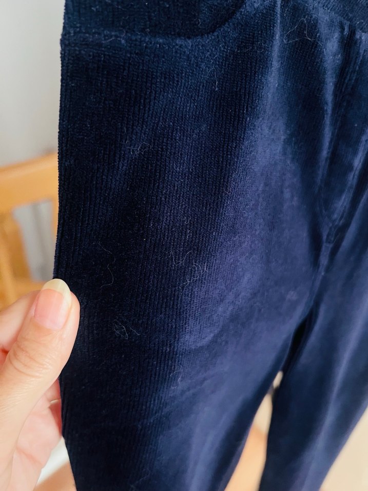 LCW Lacivert kadife tayt 11-12 yaş - Görsel 3