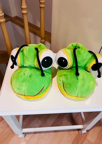 Yeşil Yumuşak Erkek Çocuk Ev Terliği - Görsel 2