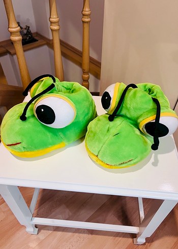 Yeşil Yumuşak Erkek Çocuk Ev Terliği - Görsel 3