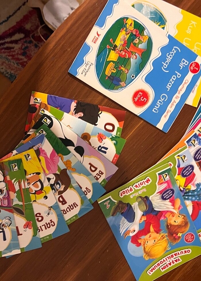 Okumayı öğrenme seti ve renkli heceli hikaye kitapları - Görsel 5