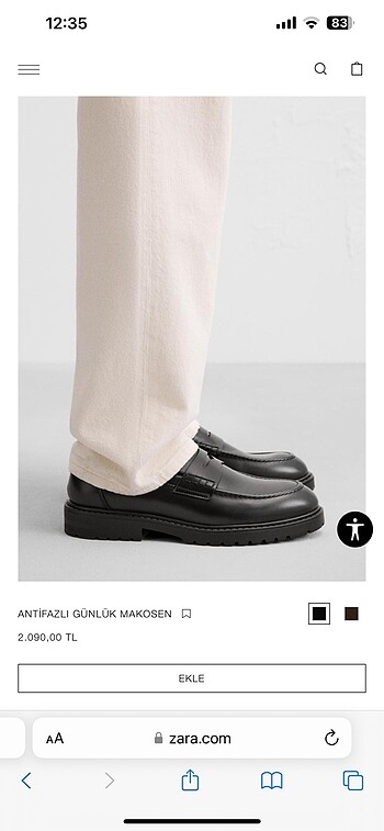 Zara erkek ayakkabı - Görsel 9