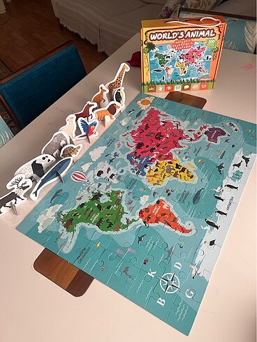 Diğer Ca Games World's Animal Dünyanın Hayvanlarını Keşfet puzzle