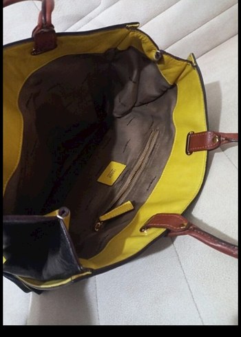 Siyah Deri Kadın Çanta Fendi marka - Görsel 8