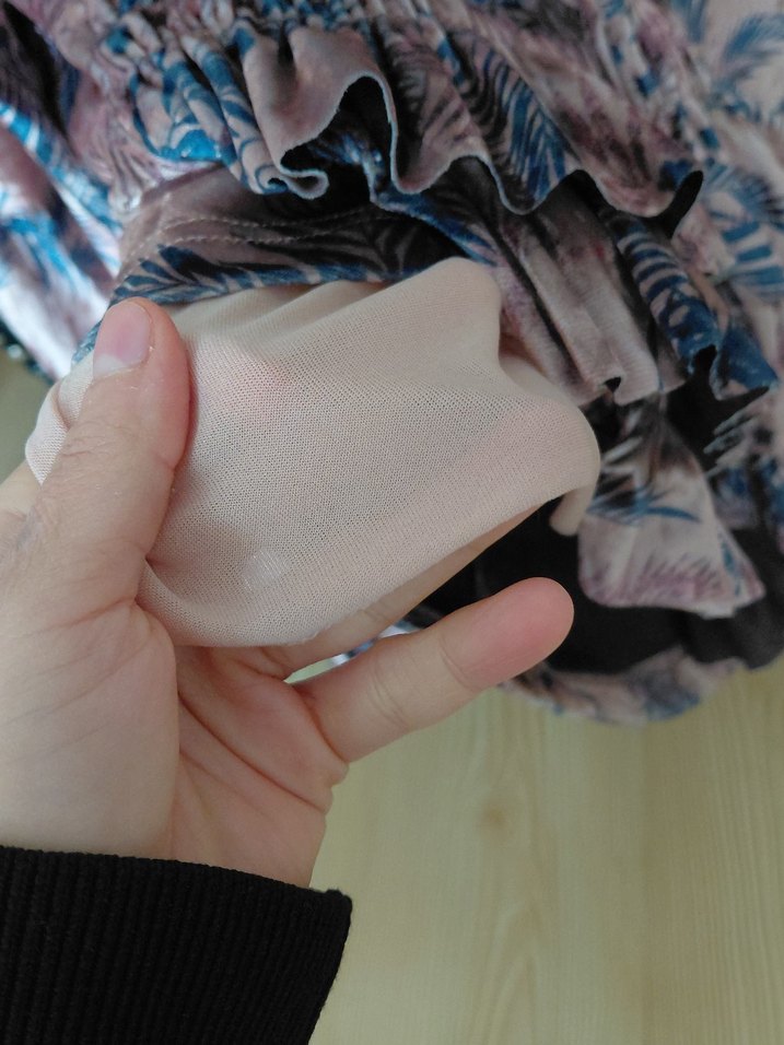 Tuğba kadife kısa etek üstü bluz - Görsel 3