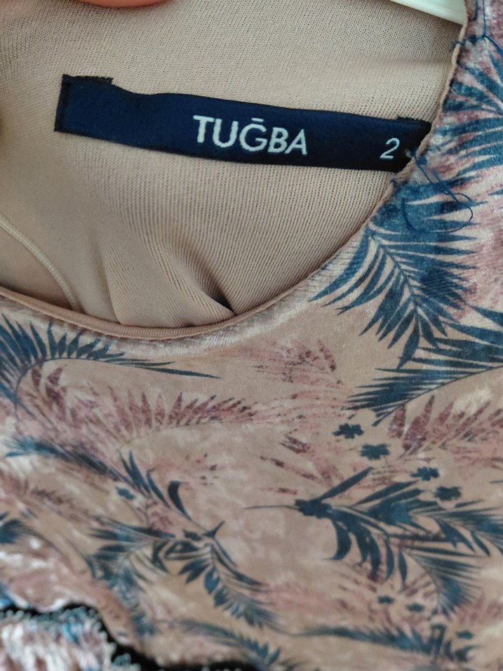 Tuğba kadife kısa etek üstü bluz - Görsel 4