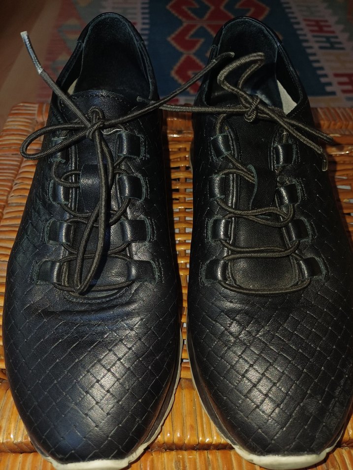 Siyah Bağcıklı Kadın Sneakers - Görsel 2