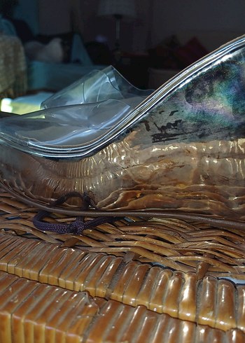 Şeffaf Bantlı Dolgu Topuklu Kadın Terlik - Görsel 4