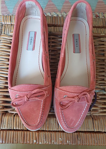 Pembe Süet Kadın Dolgu Topuklu Günlük Ayakkabı - Görsel 2