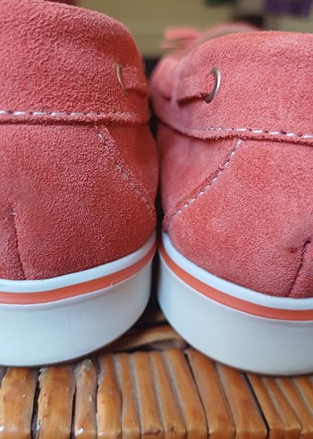 Pembe Süet Kadın Dolgu Topuklu Günlük Ayakkabı - Görsel 3