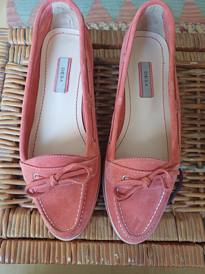 Pembe Süet Kadın Dolgu Topuklu Günlük Ayakkabı - Görsel 2