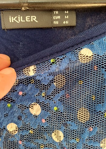 Çiçek Desenli Bohem Kadın Bluz - Görsel 3