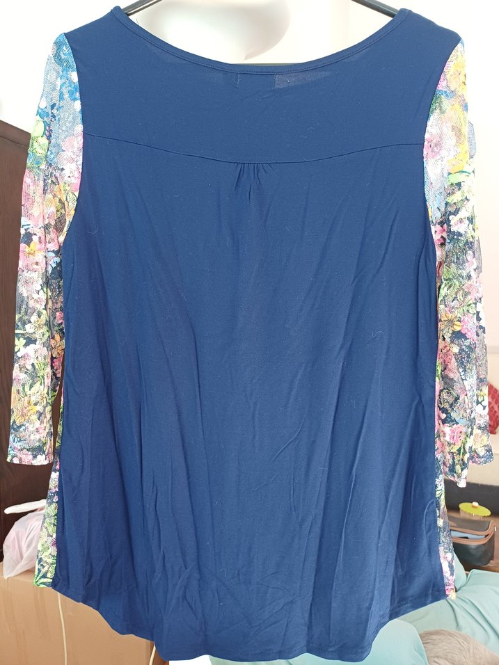 Çiçek Desenli Bohem Kadın Bluz - Görsel 2