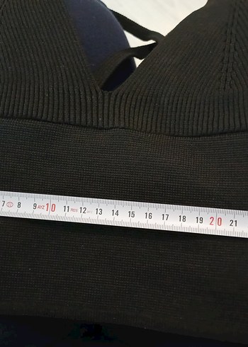 Siyah Spor Bralet, Kısa Kesim, İnce Askılı - Görsel 6