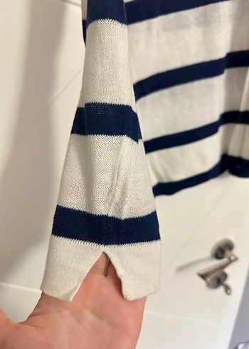 m Beden Pull and Bear Çizgili Triko Kadın Kazak