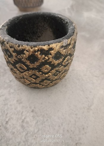 Tasarımcı Altın Desenli dekoratif Vazo