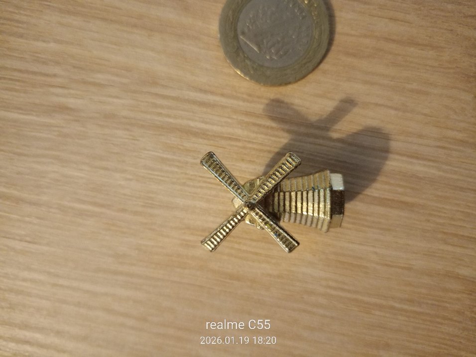 gold değirmen biblo - Görsel 2