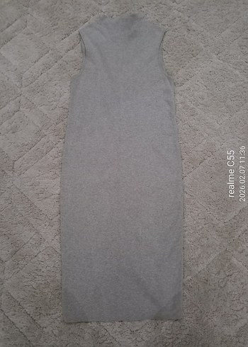 arkası fermuarlı triko elbise - Görsel 2