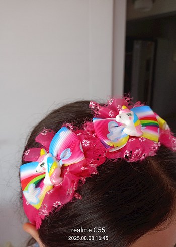 unicorn kız çocuk tacı