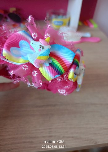 Beden çeşitli Renk unicorn kız çocuk tacı